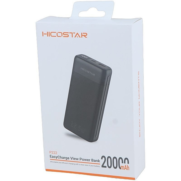 پاور بانک فست شارژ هایکو استار P222 PD 22.5W ظرفیت 20000 میلی آمپر ساعت