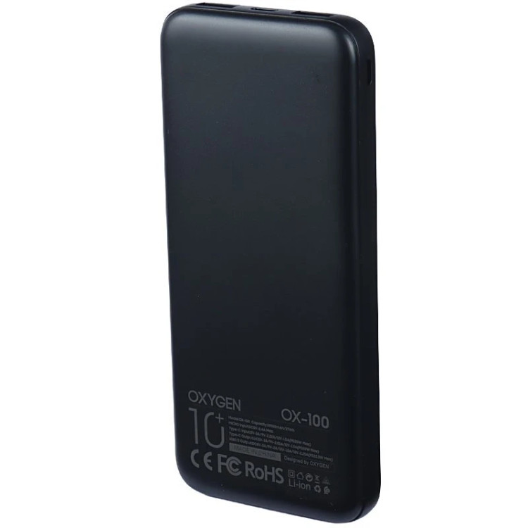پاور بانک فست شارژ اکسیژن OX-100 PD 22.5W ظرفیت 10000 میلی آمپر ساعت