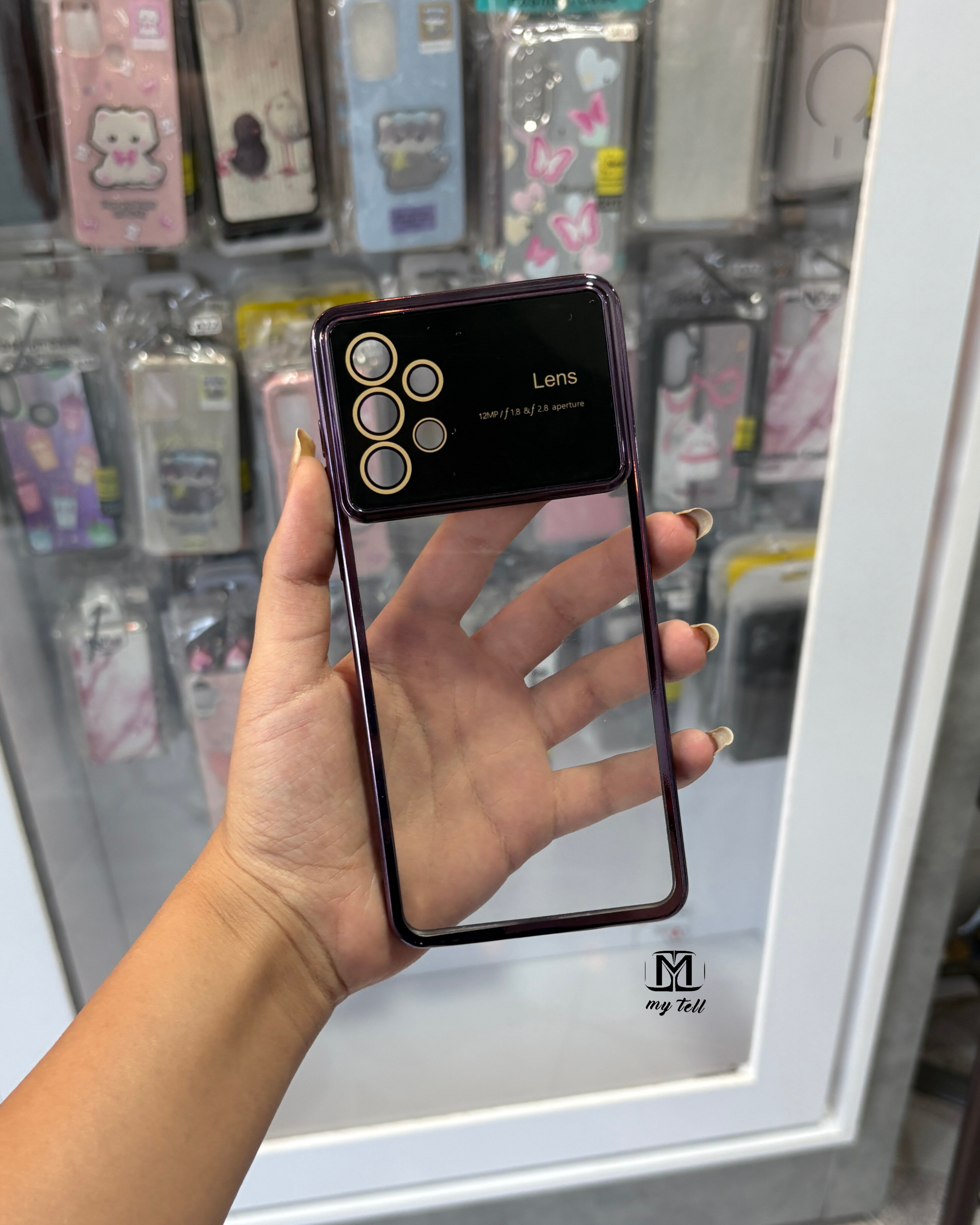 قاب گوشی الکترو لنز شفاف samsung A72/A73